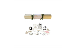 14" Opulent Dots Gold Hand Made Christmas Crackers